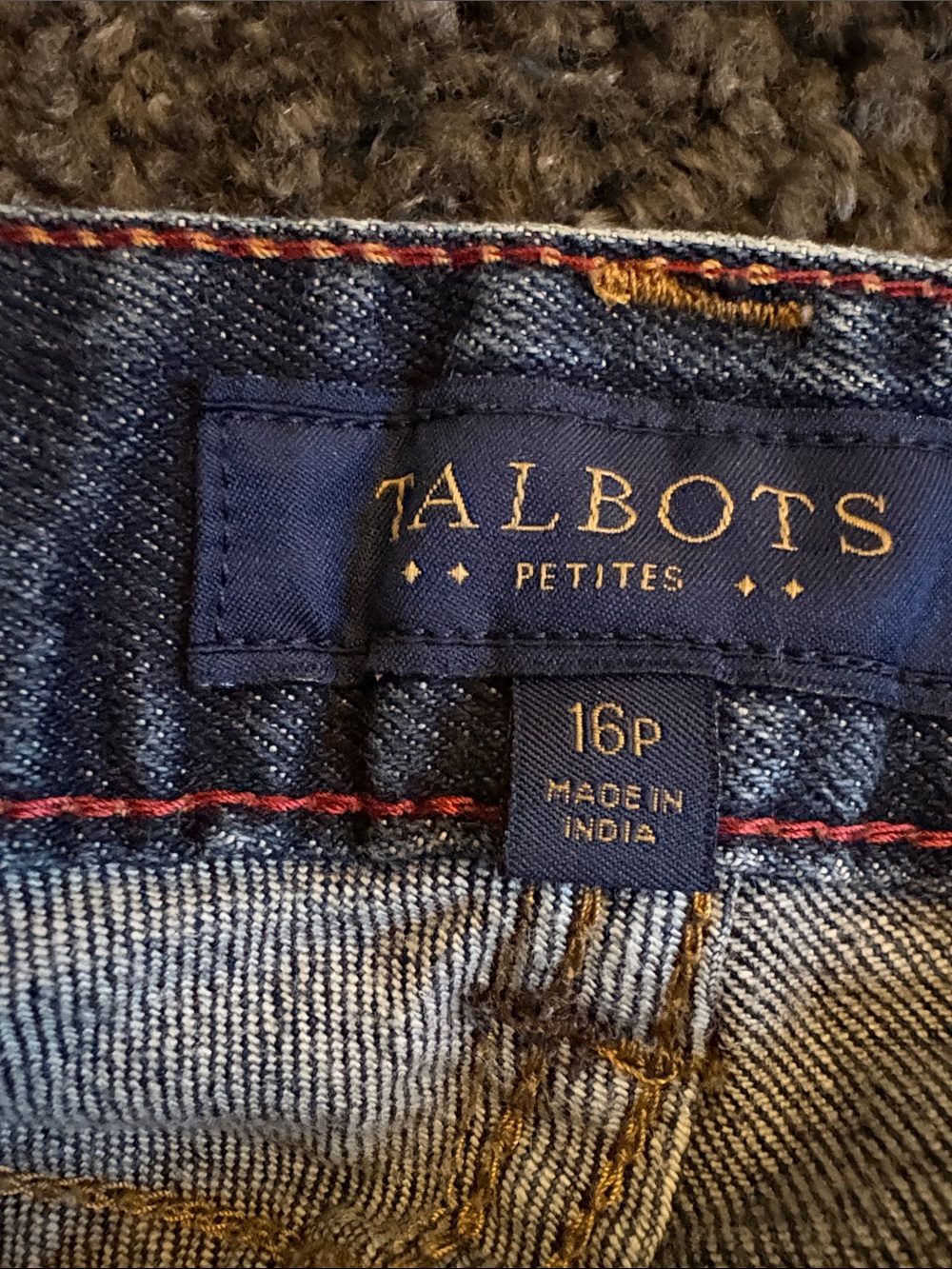 Talbots Dark Indigo Curvy Straight Leg Jeans - Picture 7 of 7